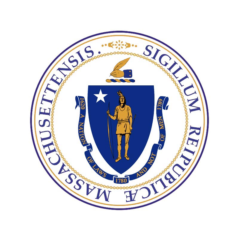 An implicitly anti-Trump Massachusetts state seal redesign with new crest and new motto